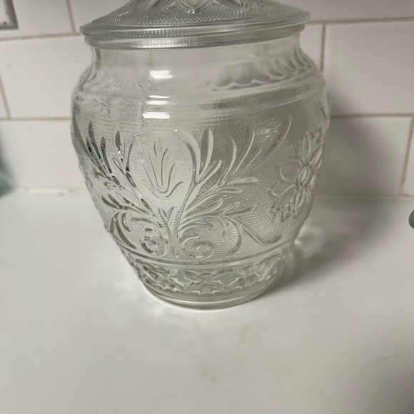 Anchor Hocking Clear Glass Jar and Creamer - Picture 3 of 5